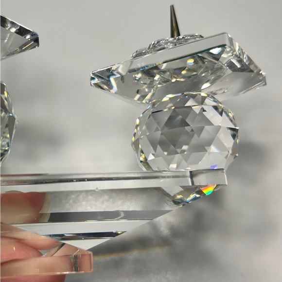 Swarovski Crystal 7600 NR115 3-Light Candle Holder Decorative Candles Retired - Picture 11 of 13